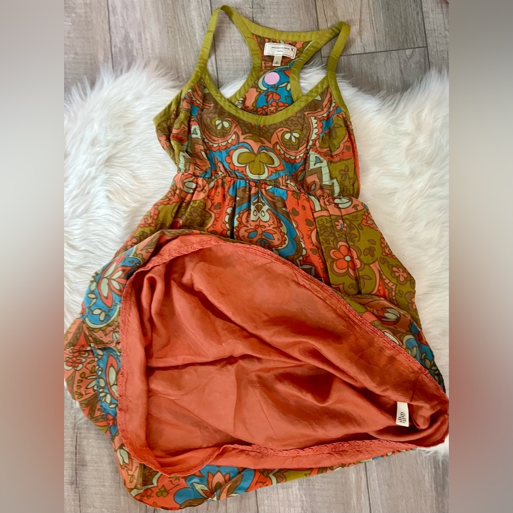 ANTHROPOLOGIE | Bright Paisley Boho Midi Sundress Dress Pockets! (4) - Picture 6 of 8